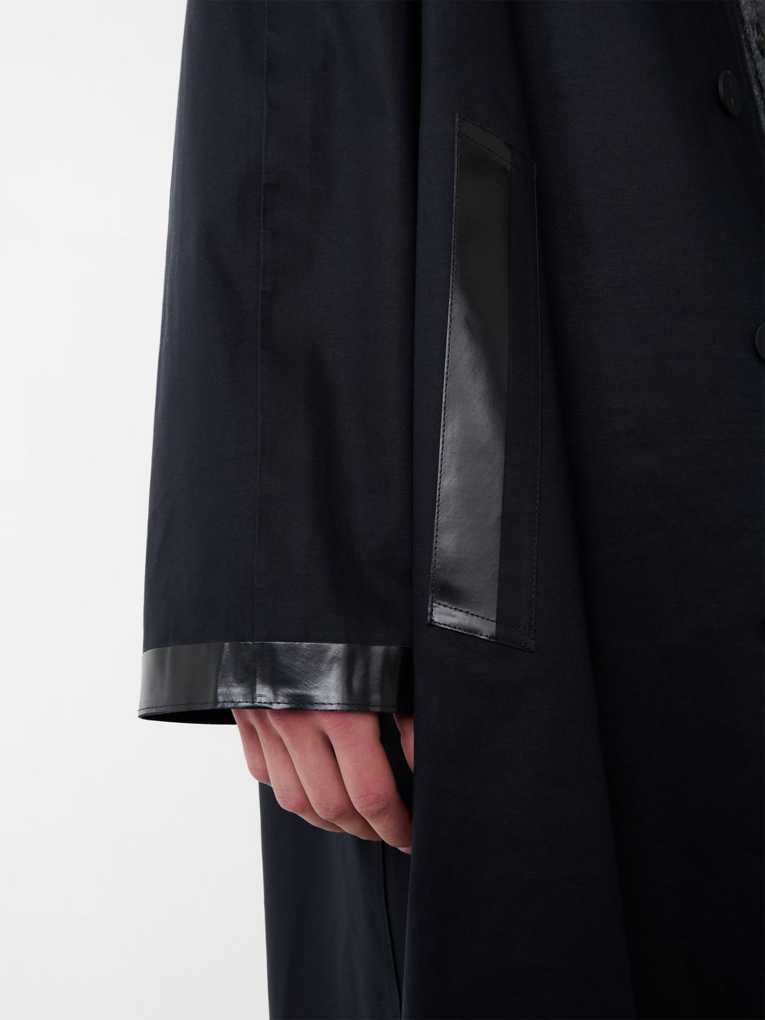 SN x Mackintosh Ettrick Mac Trench Coat in Navy #11