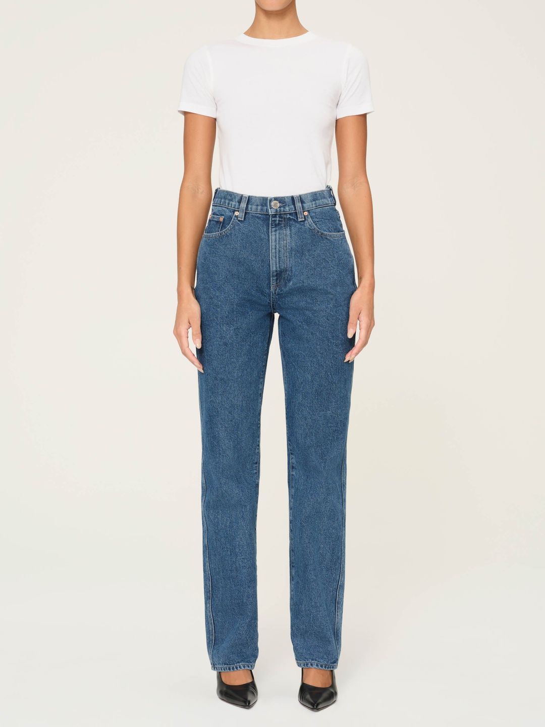 Demie Straight High Rise 31" Jeans | North Beach #5