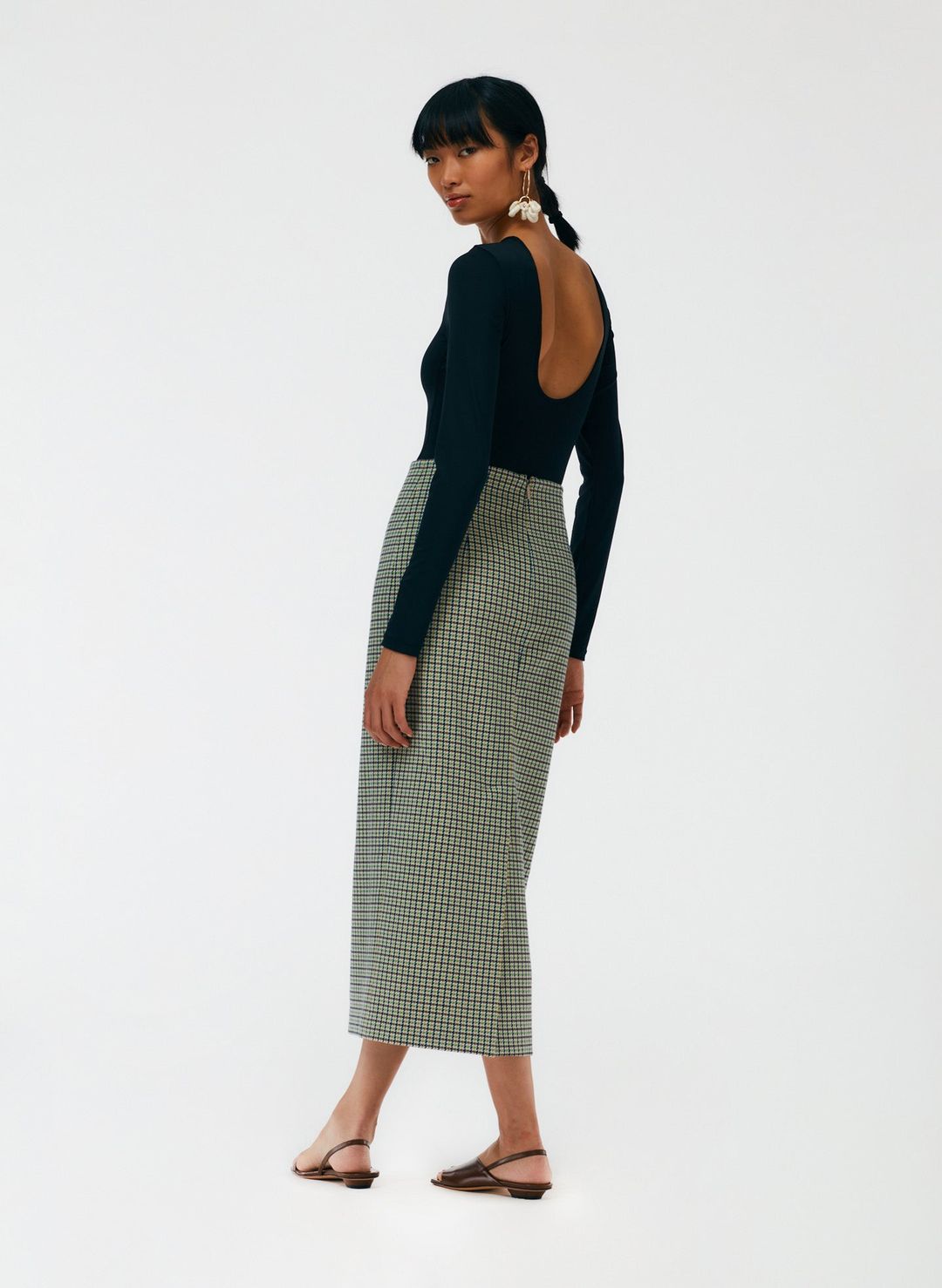 Menswear Tailored Pencil Skirt - Regular #5