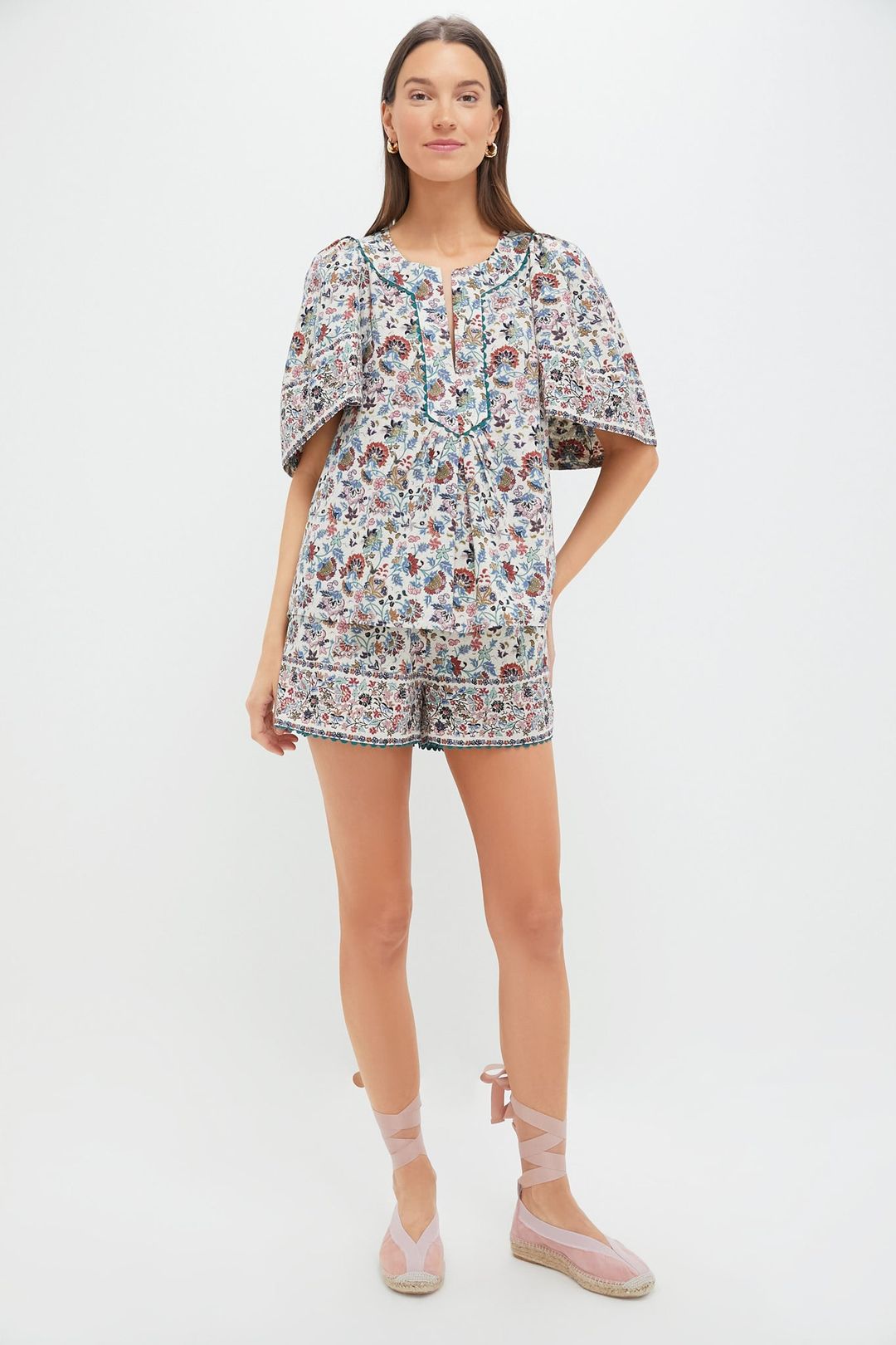 Cream Chintz Nova Shorts