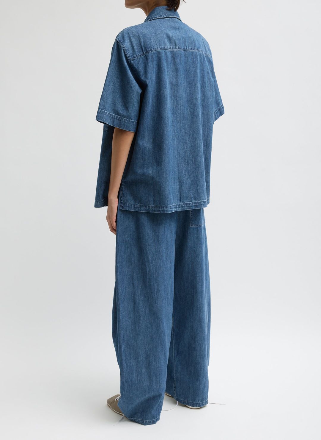 Summer Denim Classic Wash Camp Shirt #6