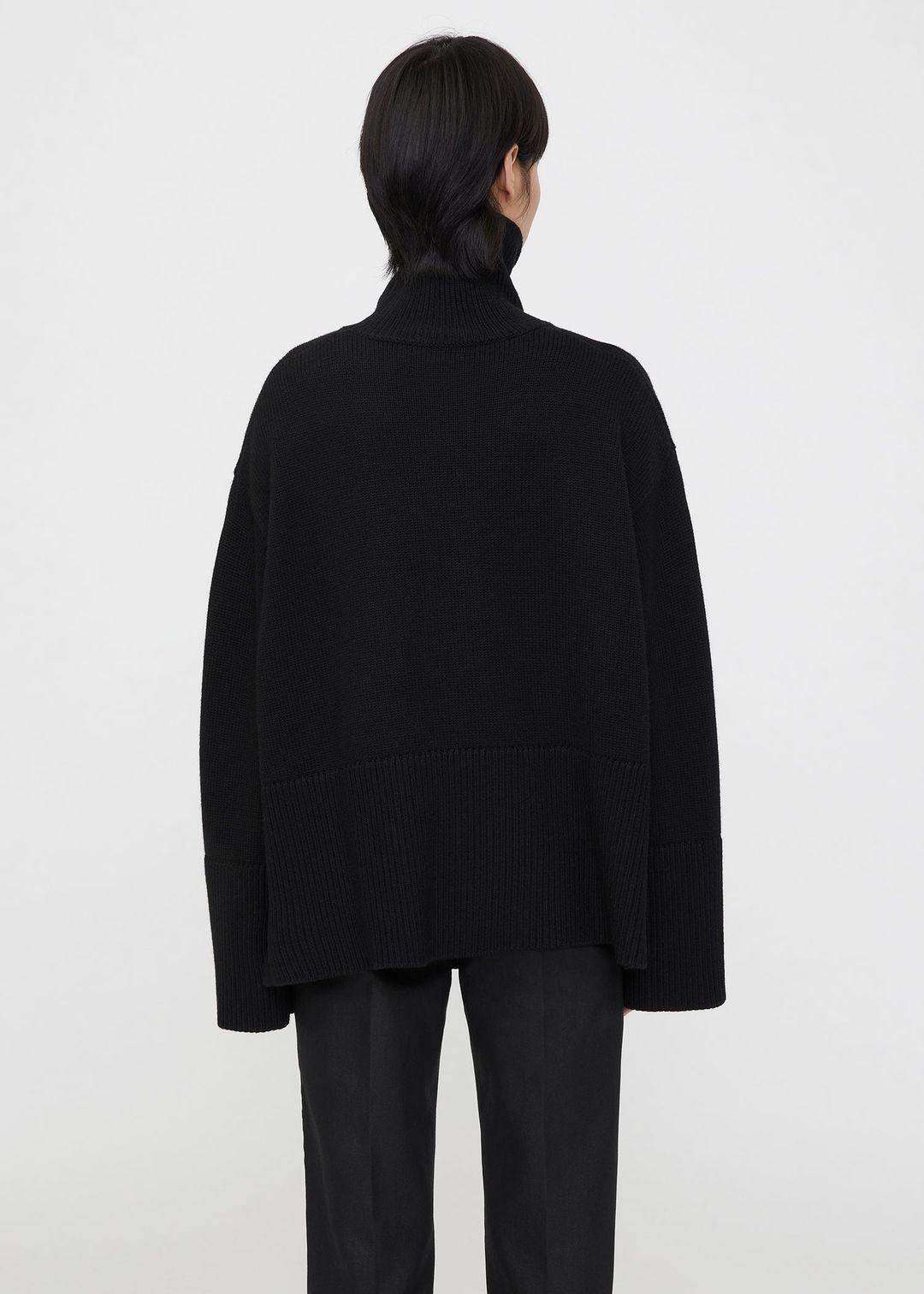 Wool cotton turtleneck black #4