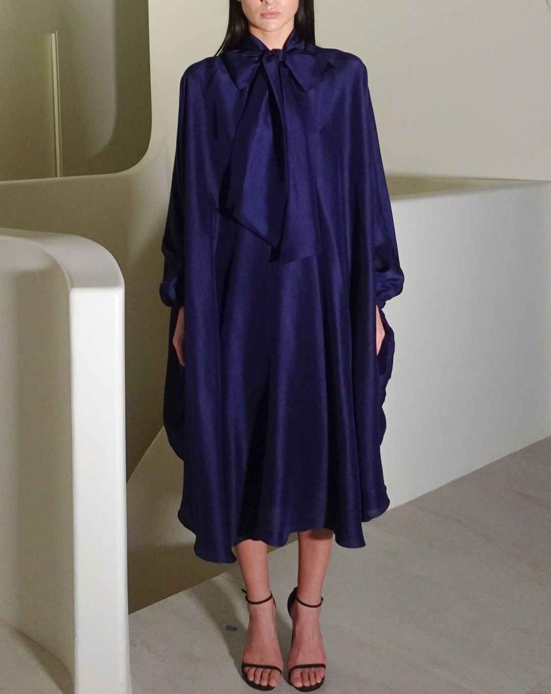 Emlyn Raw Silk Midi Dress #3