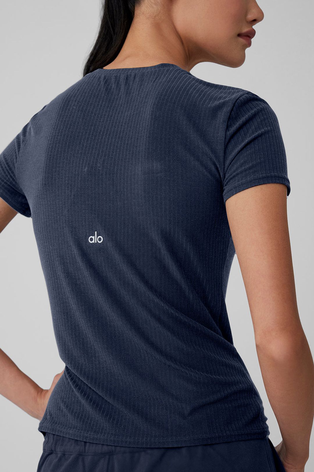 Ribbed Sea Coast Tee - Navy #5