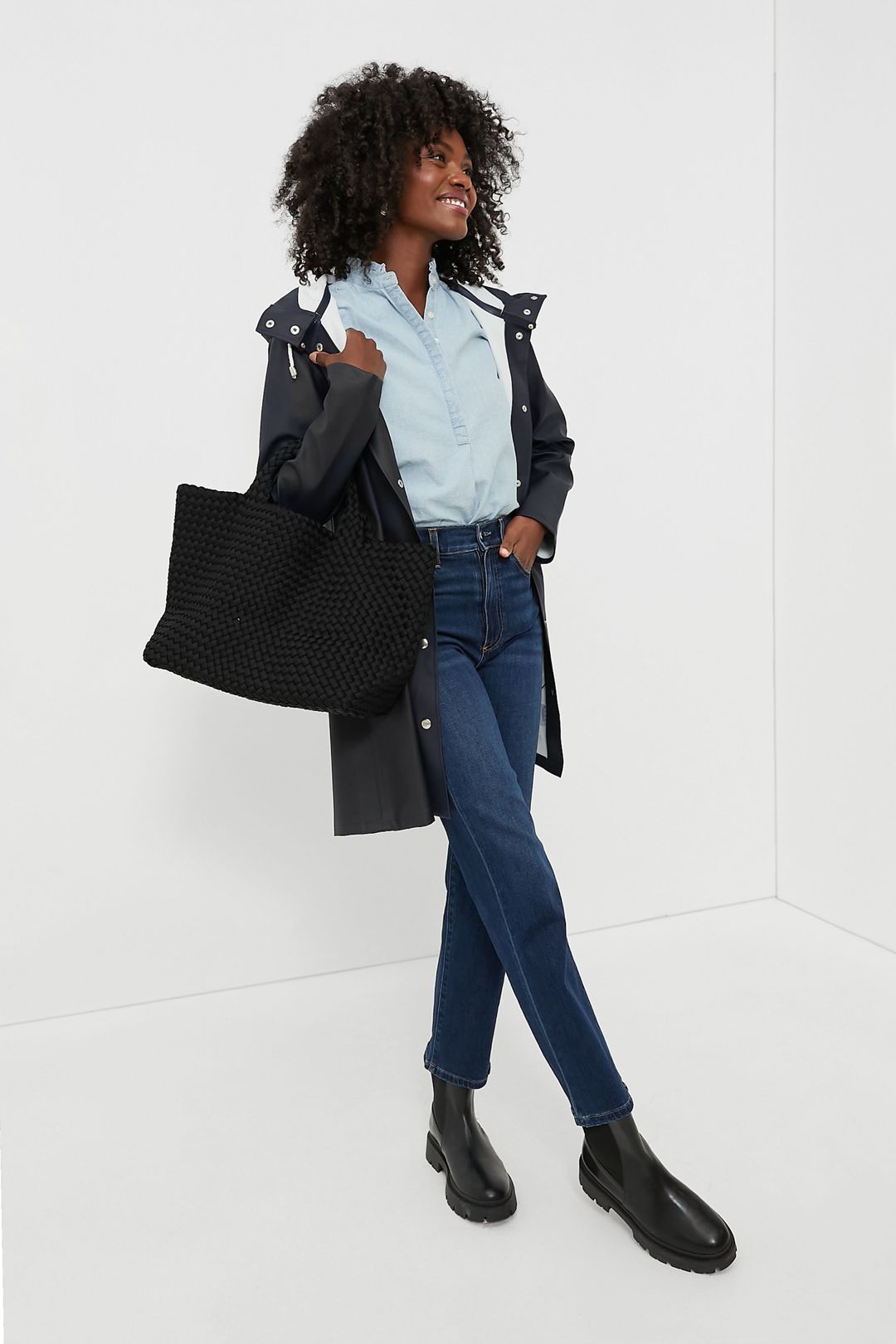 Navy Mosebacke Raincoat #6
