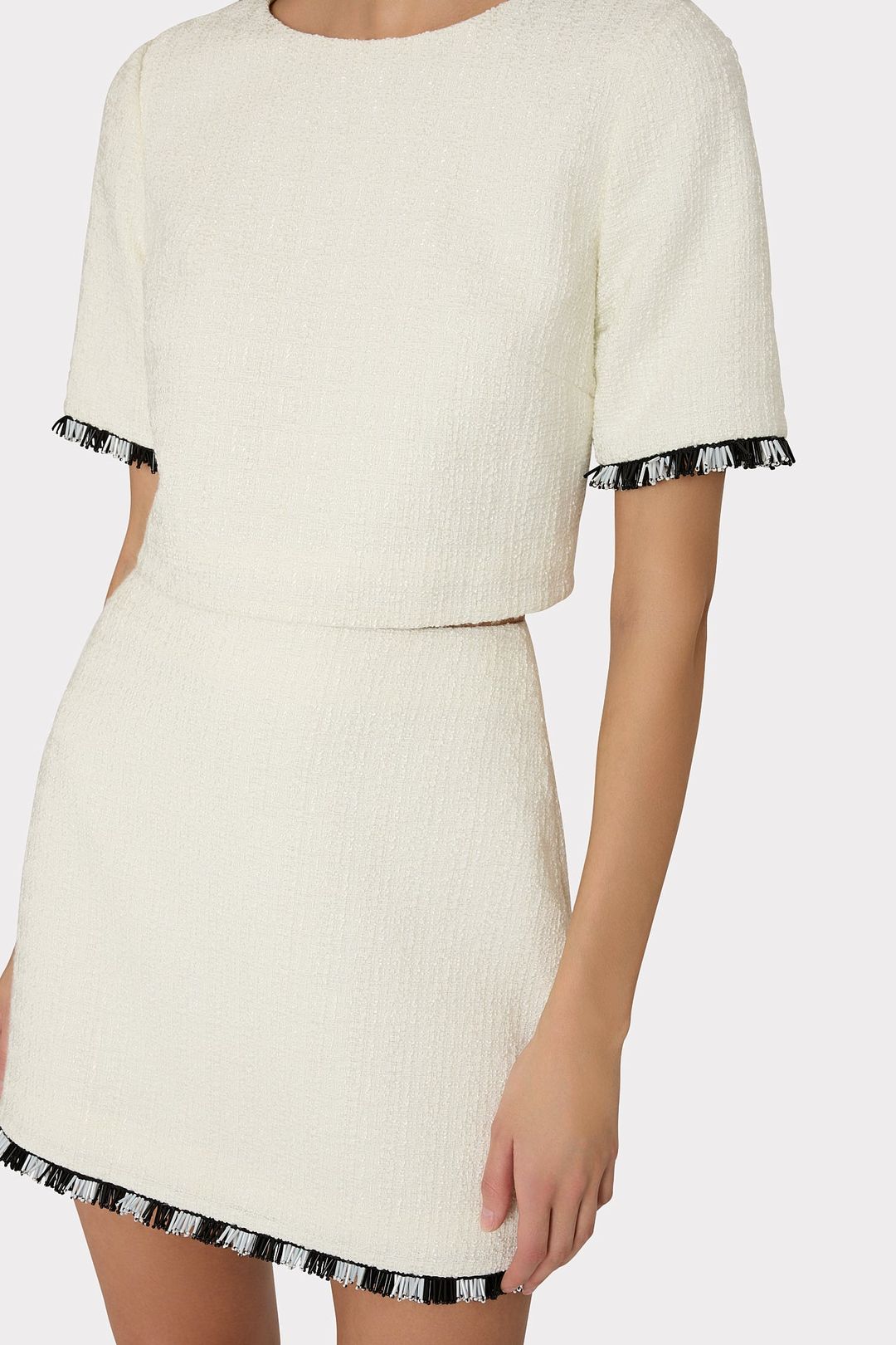 Jayla Beaded Fringe Mini Skirt #3