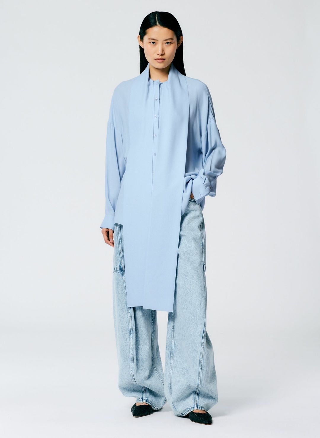 Feather Weight Eco Crepe Davenport Sculpted Shirt #6