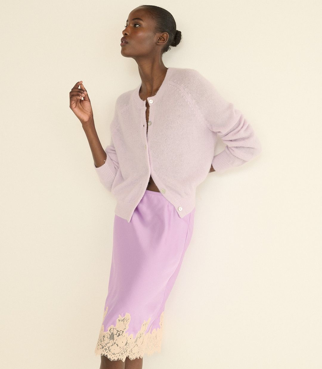 PETRA CARDIGAN -- VIOLET THISTLE #17