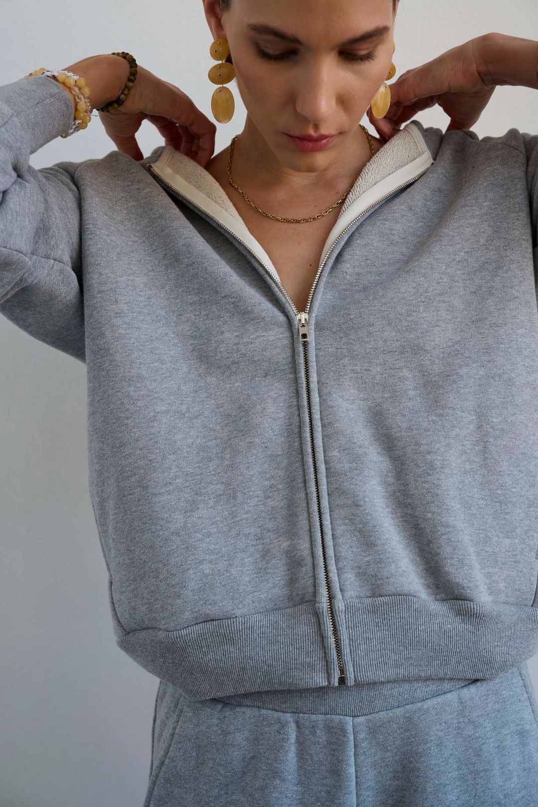 The Bird Hoodie in Heather Grey #5