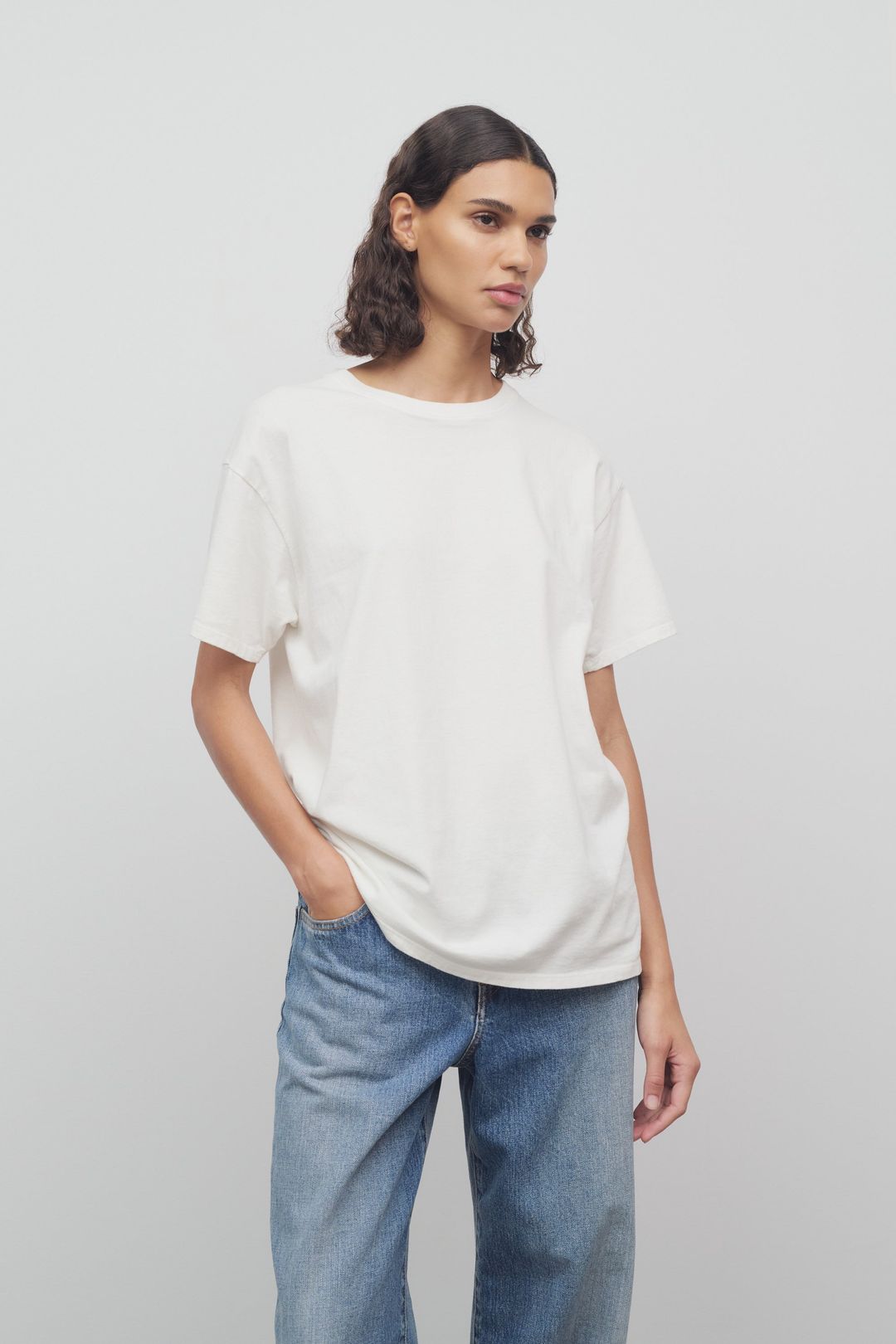 Ash Top in Cotton and Silk #3