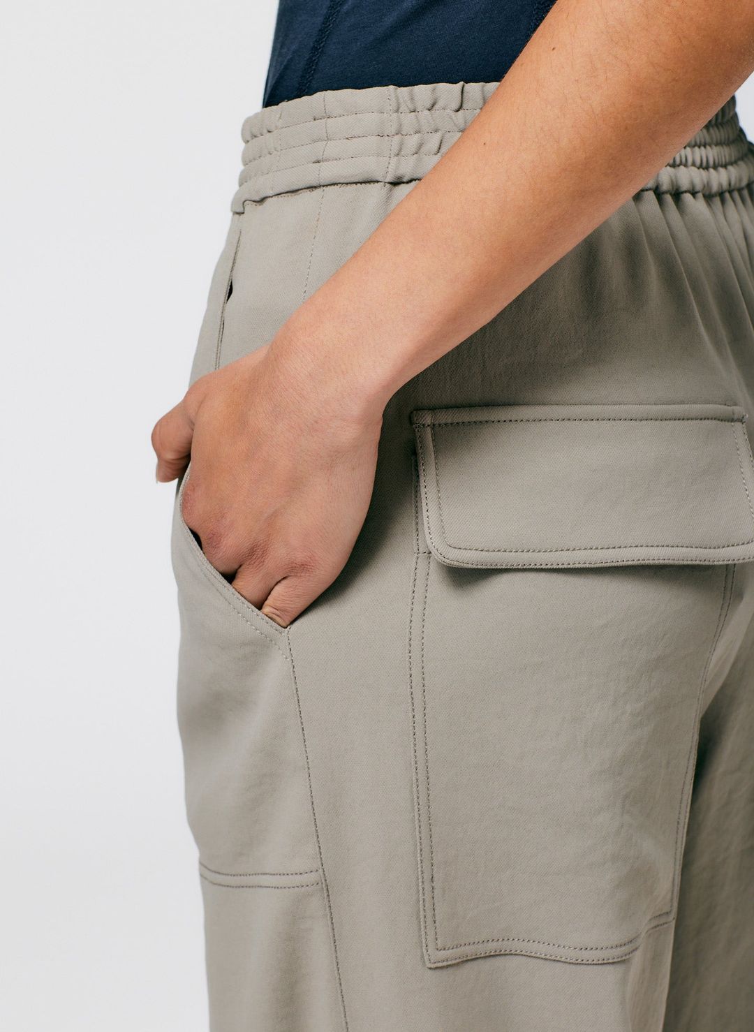 Chalky Drape Plashet Jogger - Long #5