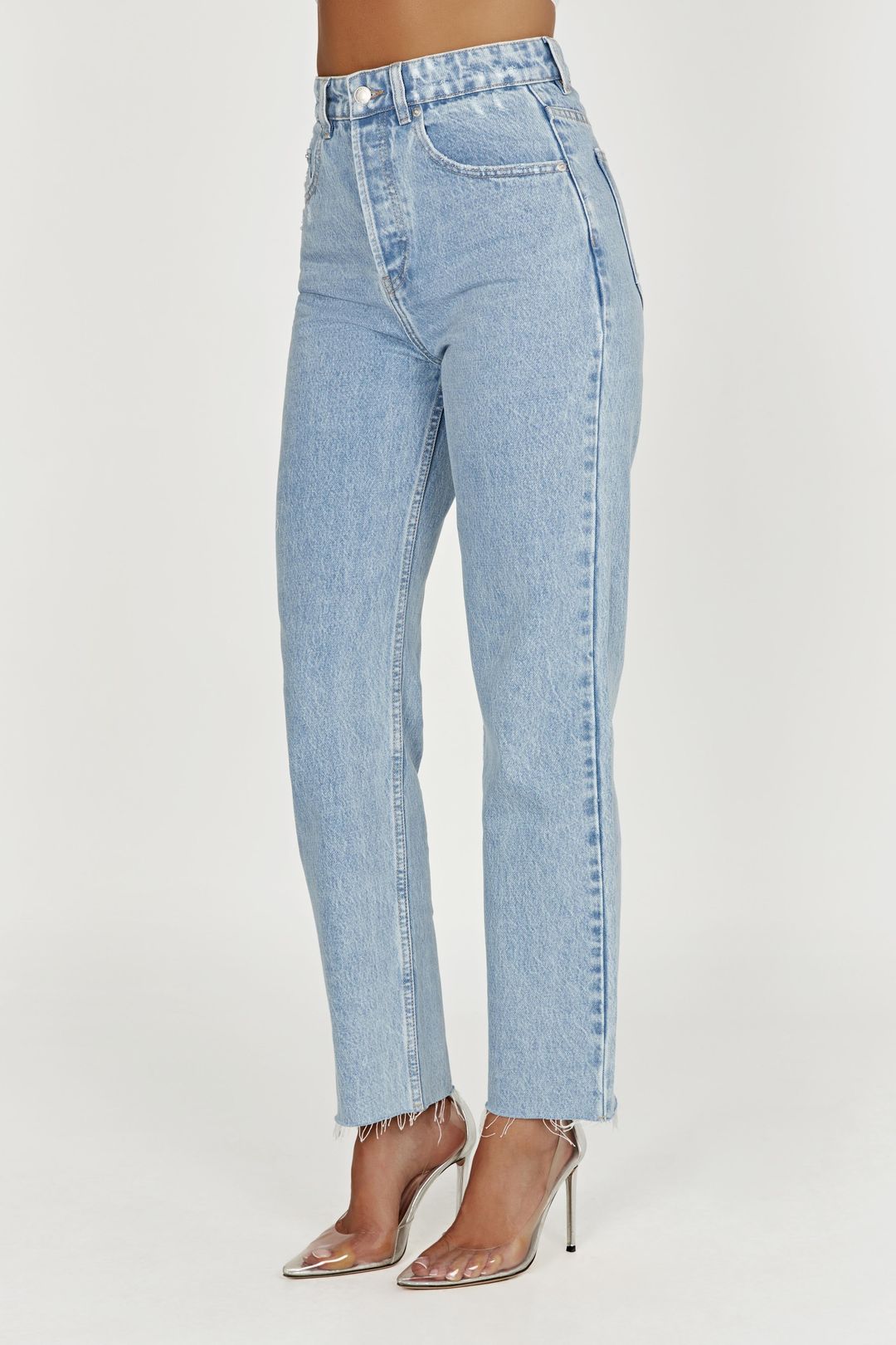 Tina Mom Jean - Mid Blue #4