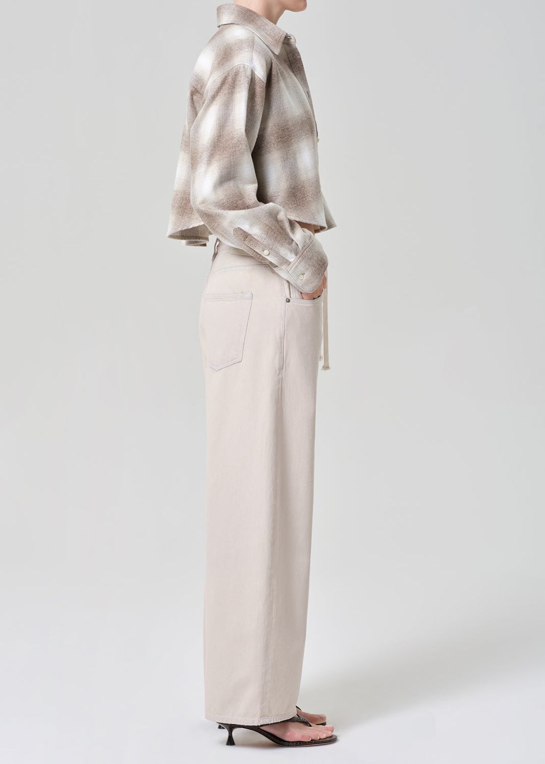 Brynn Drawstring Trouser in Peyote #3