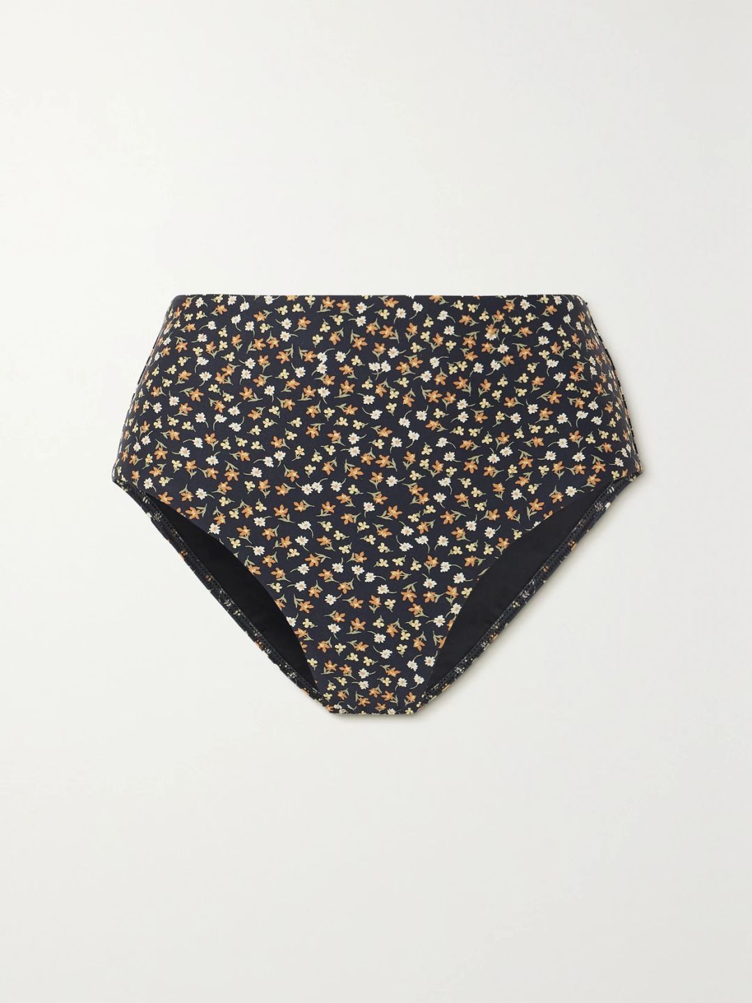 The High Waist floral-print recycled bikini briefs