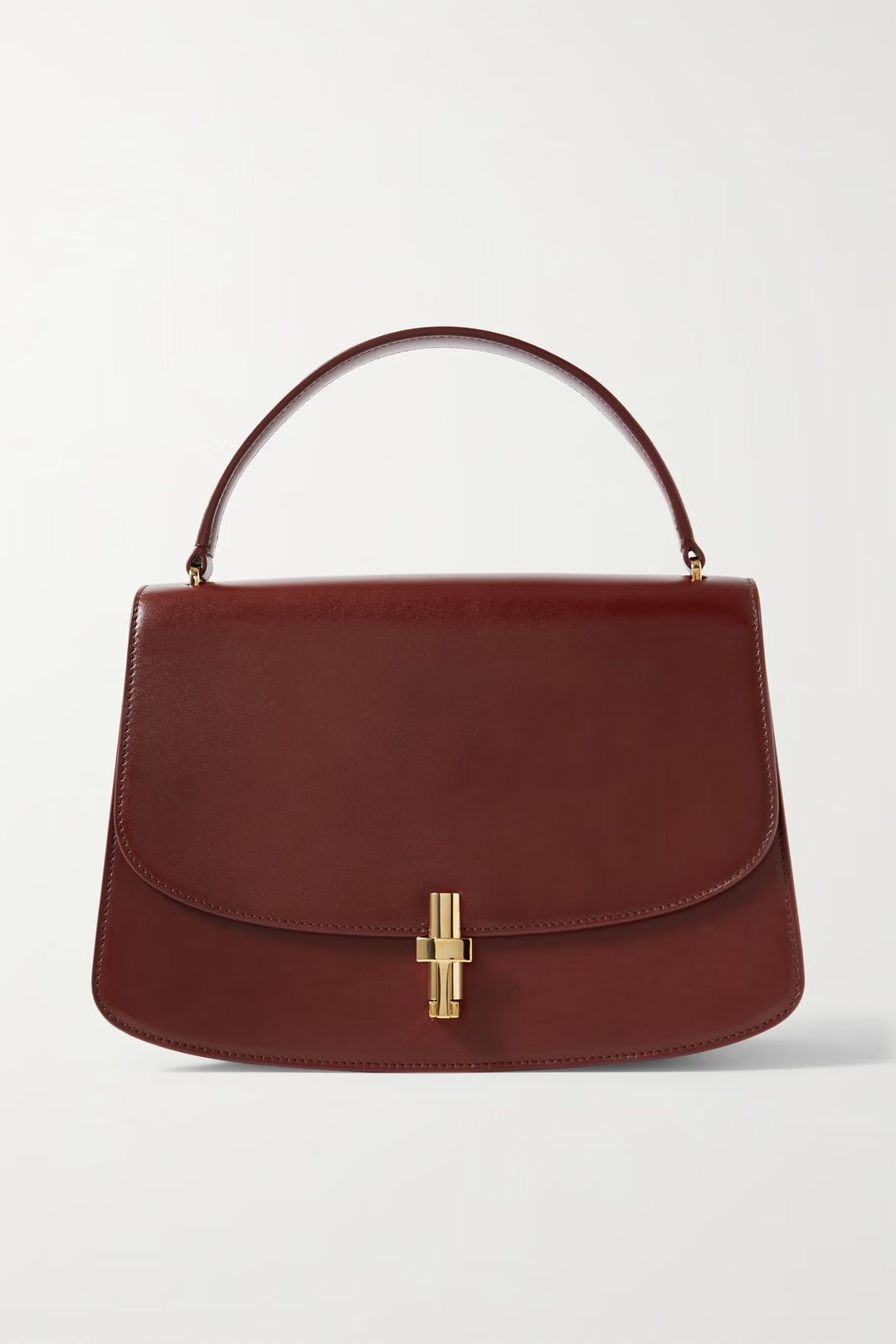 Sofia 10 Small Leather Tote Bag In Red