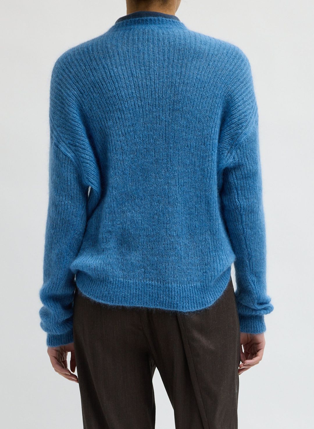 Silk Mohair Crewneck Easy Pullover #4