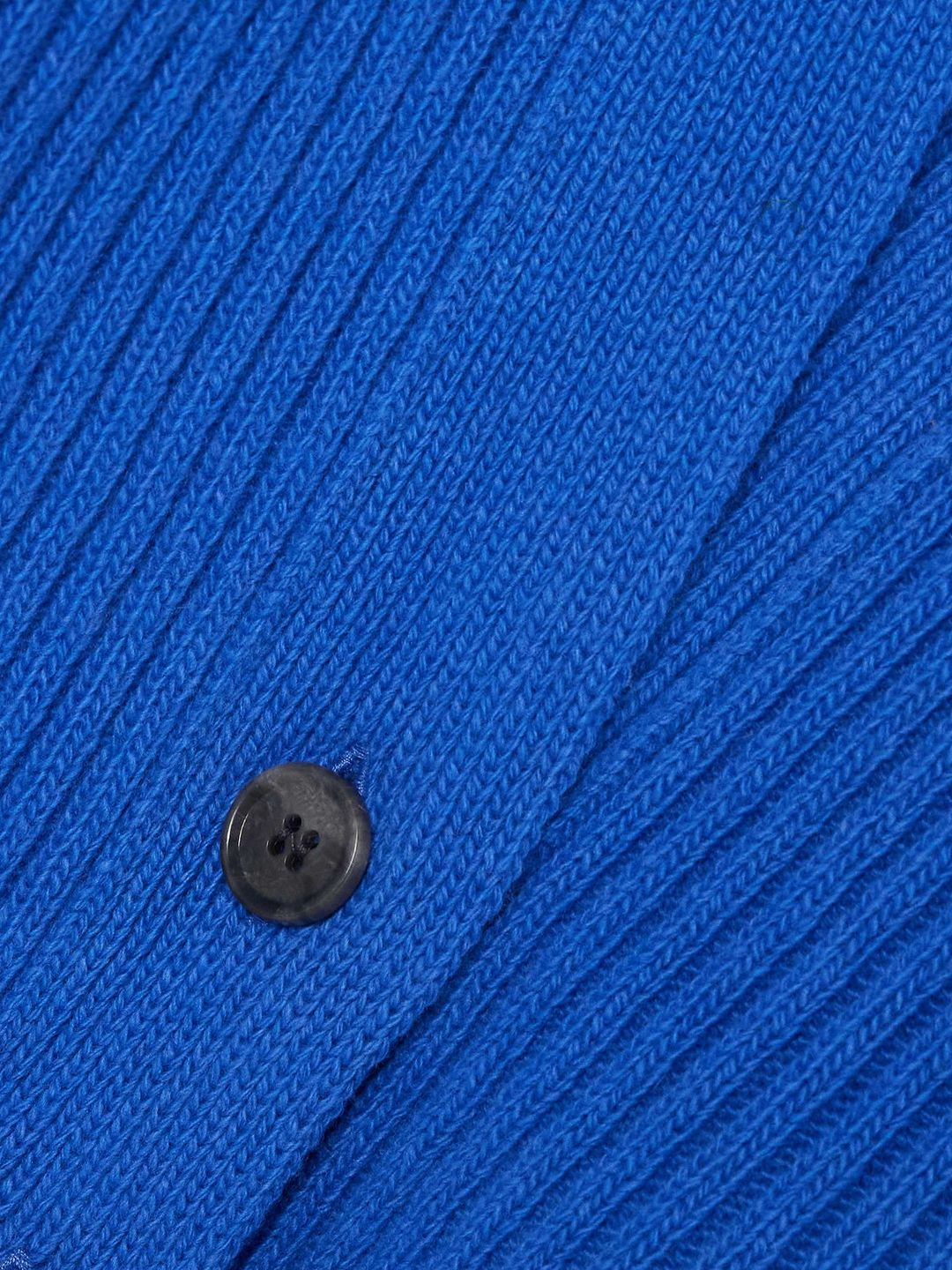 Wrap-effect ribbed wool and cashmere-blend cardigan #4