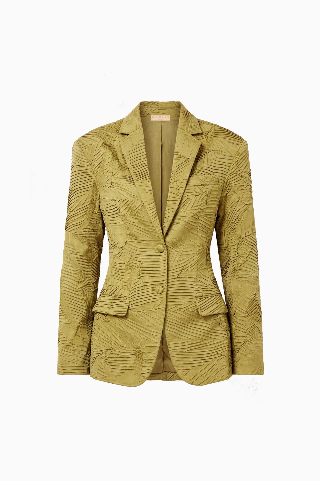 Dhemi Satin Blazer - Moss Gold #5