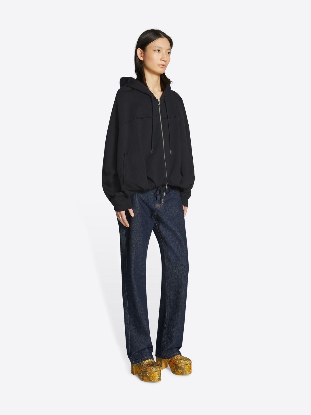 Draped zip hoodie #3