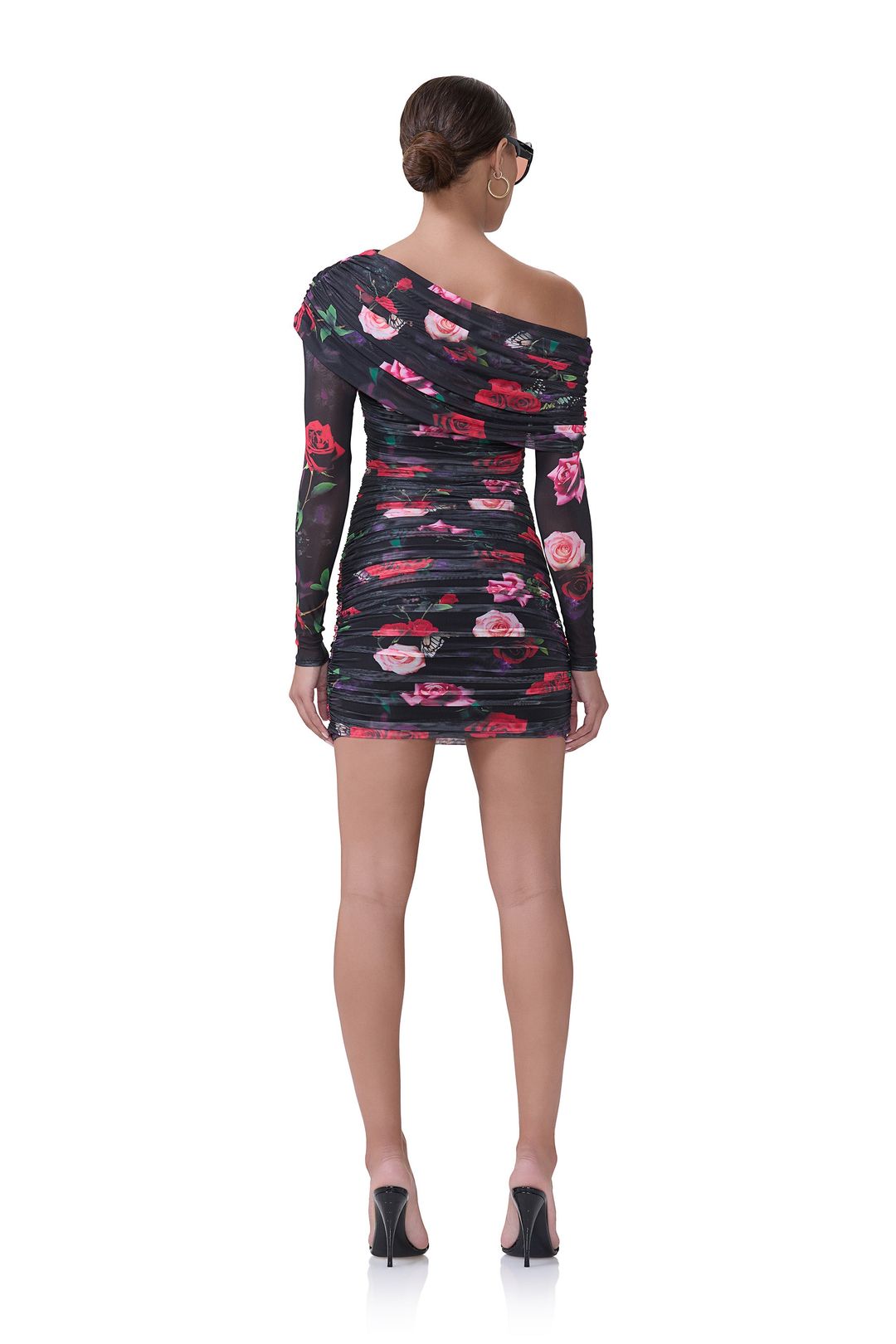 Floral Mini Dress - Mixed Rose #4