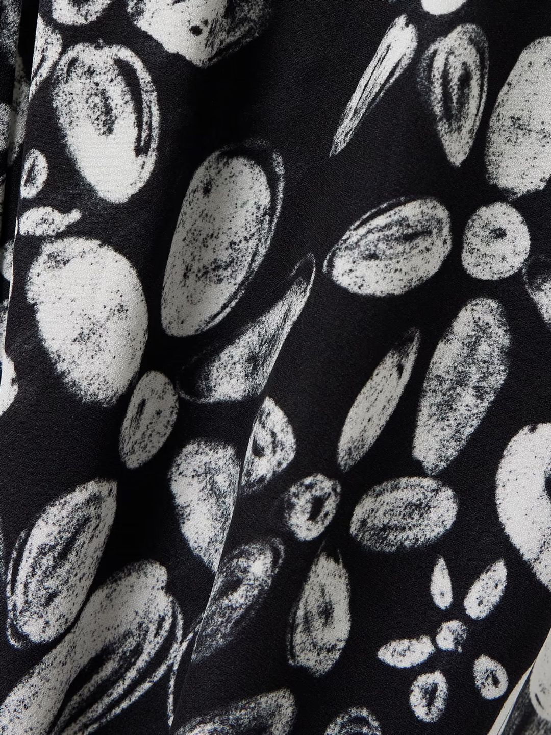 Floral Printed Pull-On Pants - Black #5