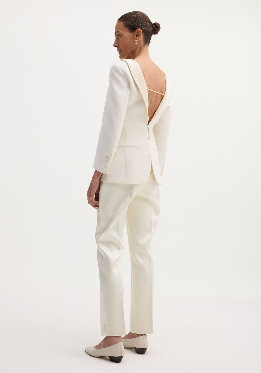 Reversed blazer | winter white #3