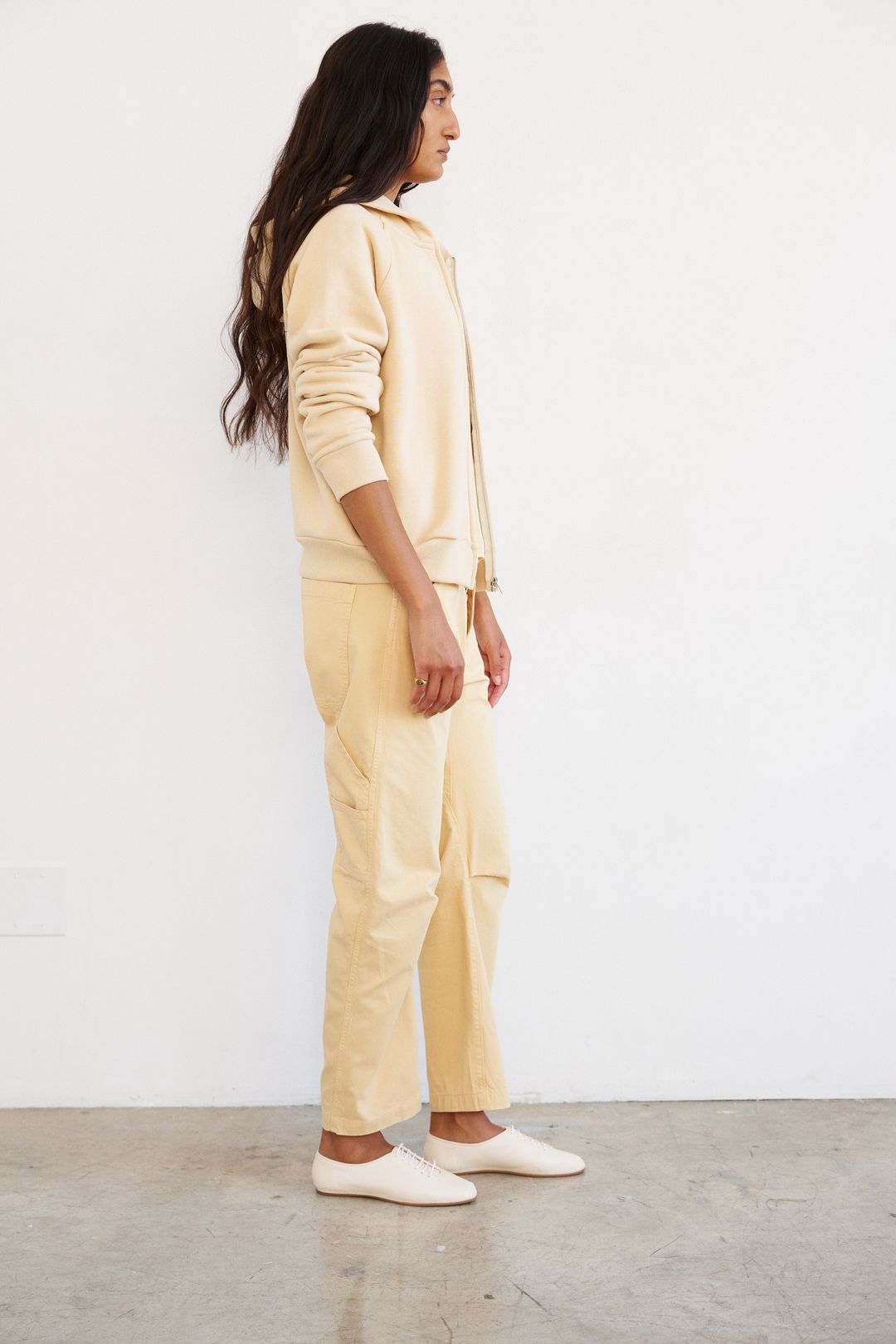 The Bird Hoodie in Butter #11