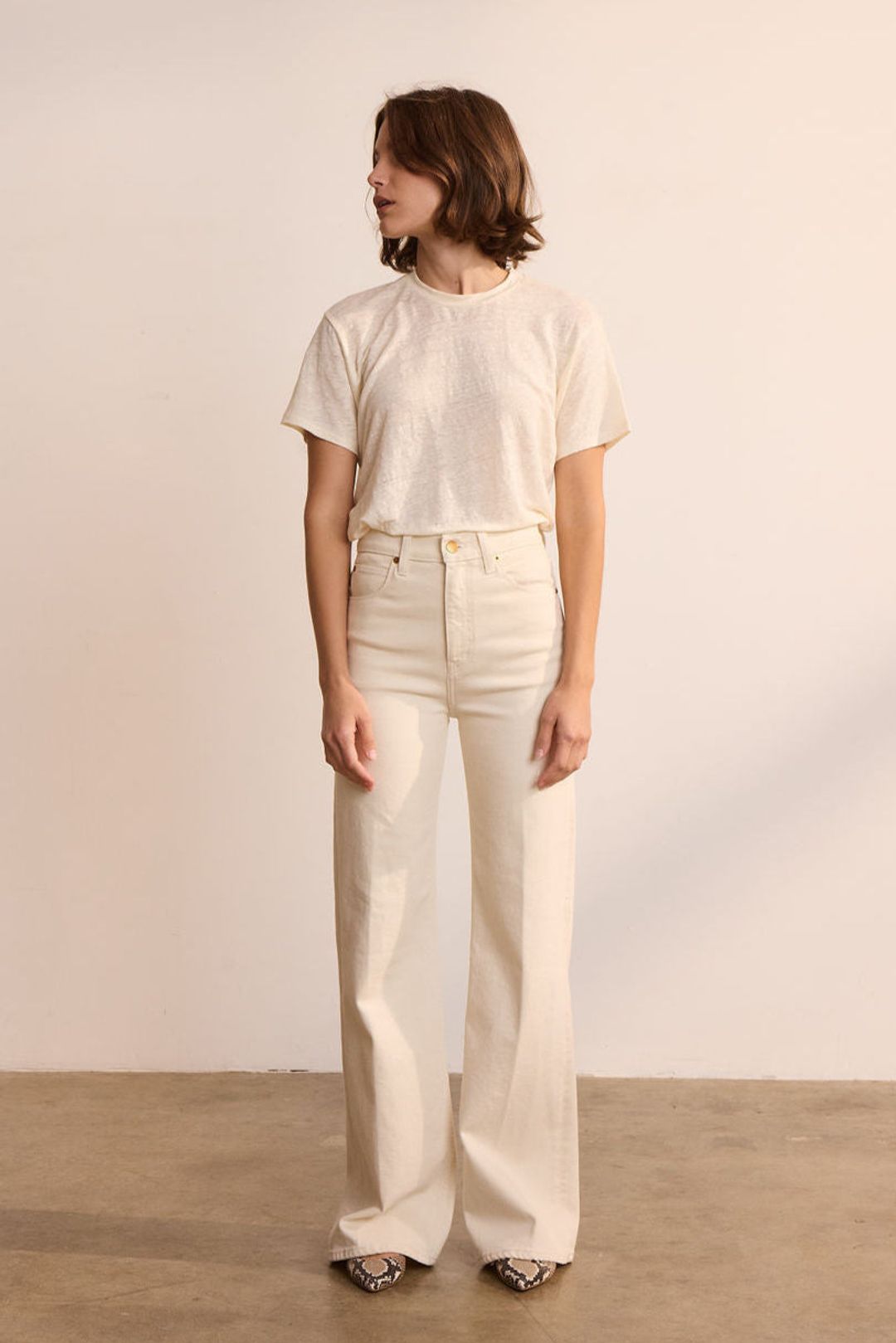 The Crease Jean in Ecru #12