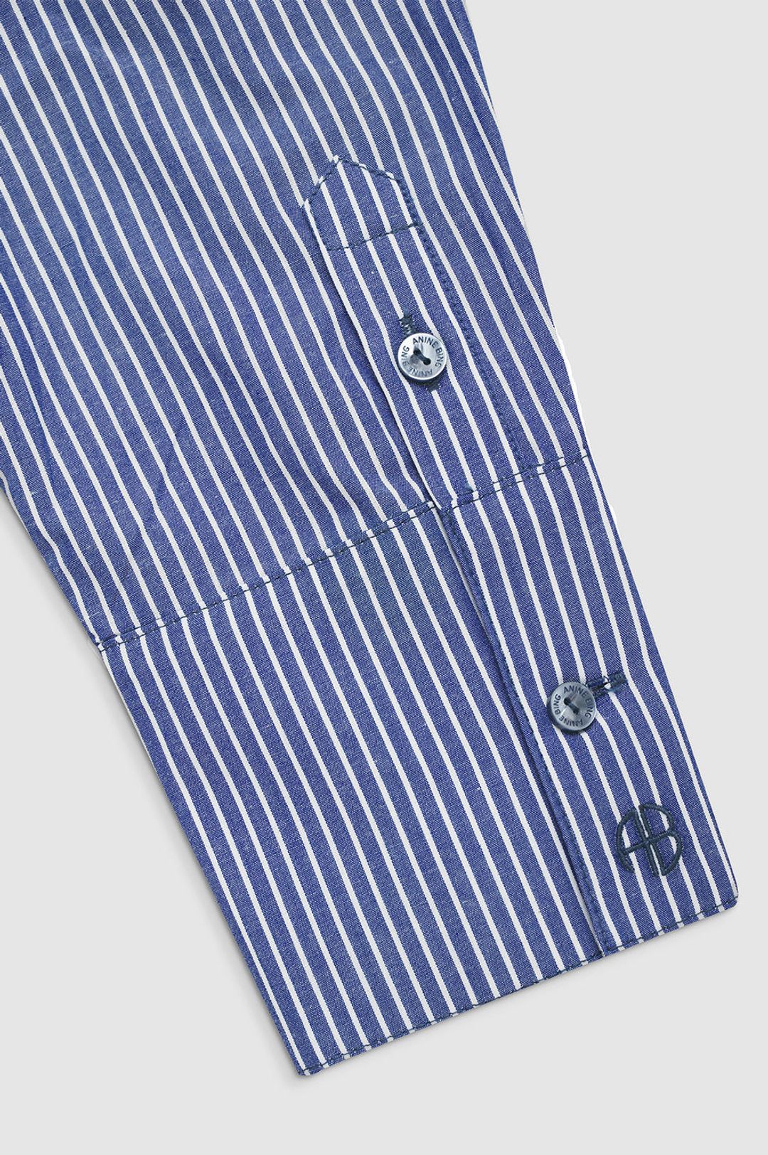Mika Shirt - Blue And White Stripe #5