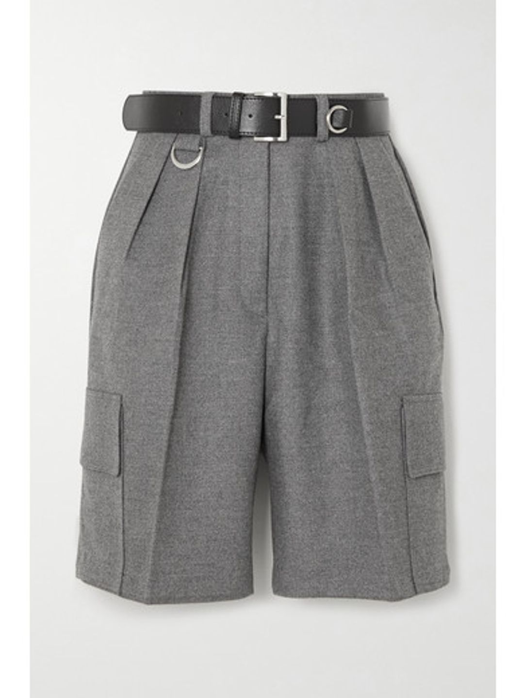 Linda Belted Felt Cargo Shorts