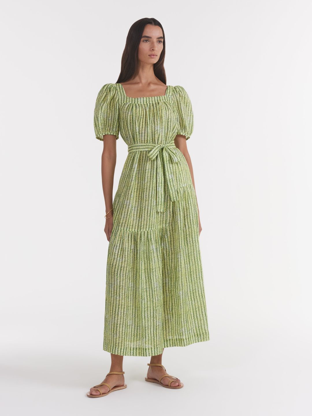 Yashi Dress in Stem Lemon #3