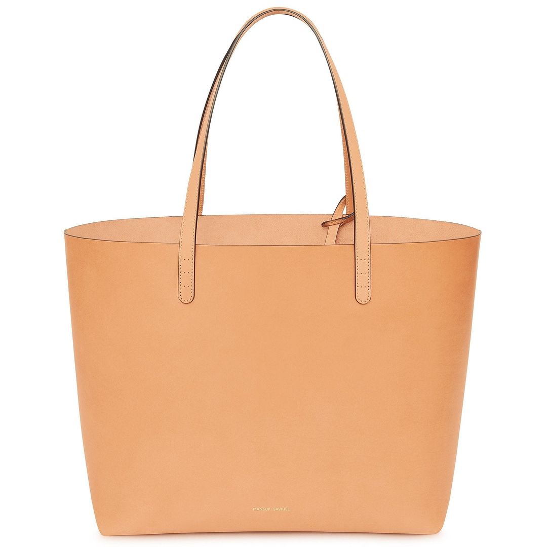 Cammello With Edge Paint Large Tote - Raw