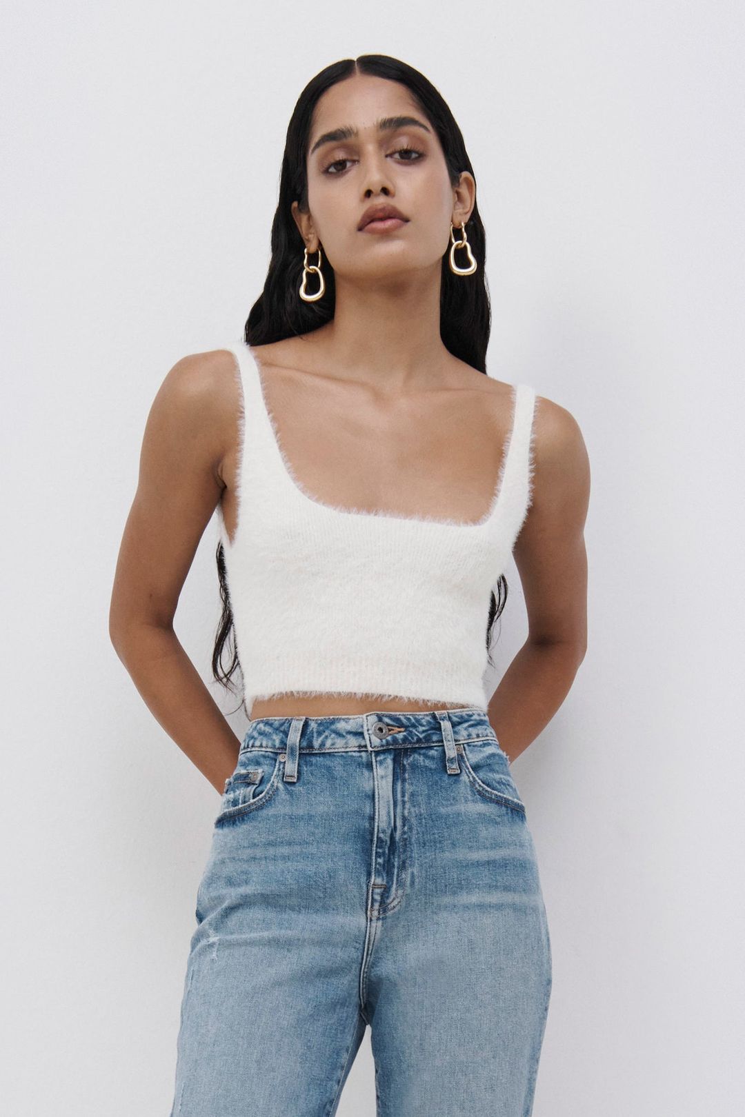 Laurie Fuzzy Knit Bralette #4