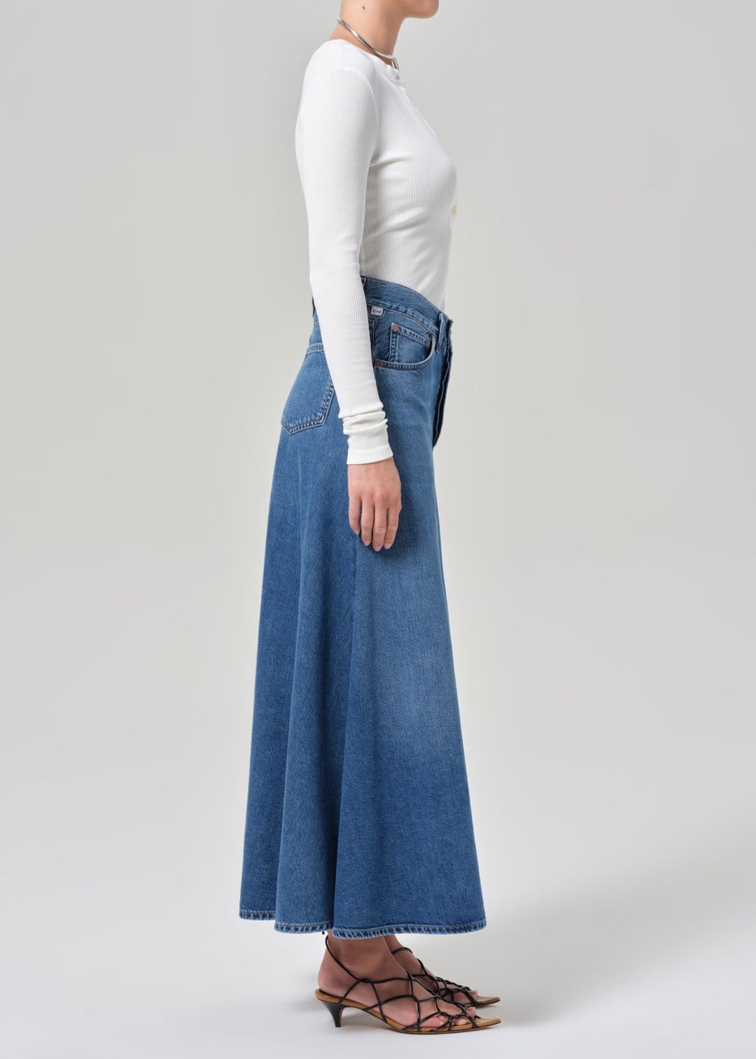 Fluid Maxi Skirt in Beacon #3