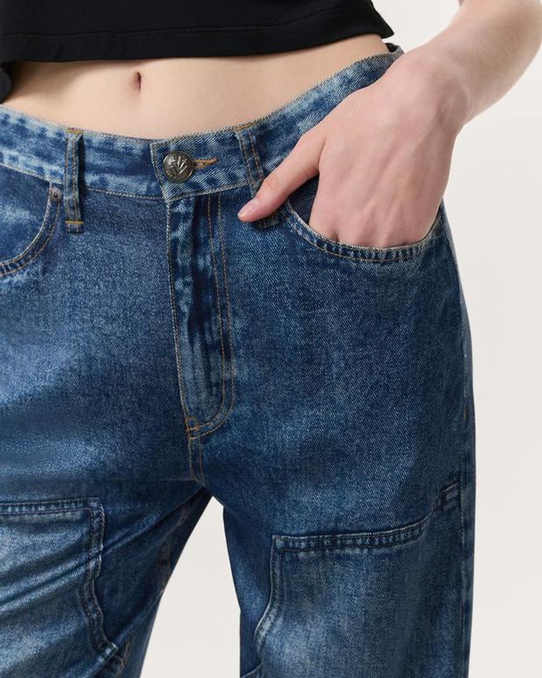 Miramar Satin Logan Carpenter Pants in Avalon #6