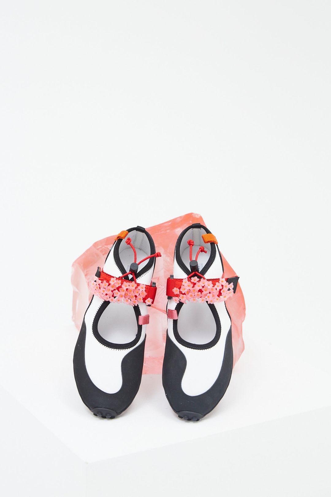 SARA | SNEAKERS EMBROIDERED NEOPRENE WHITE/RED