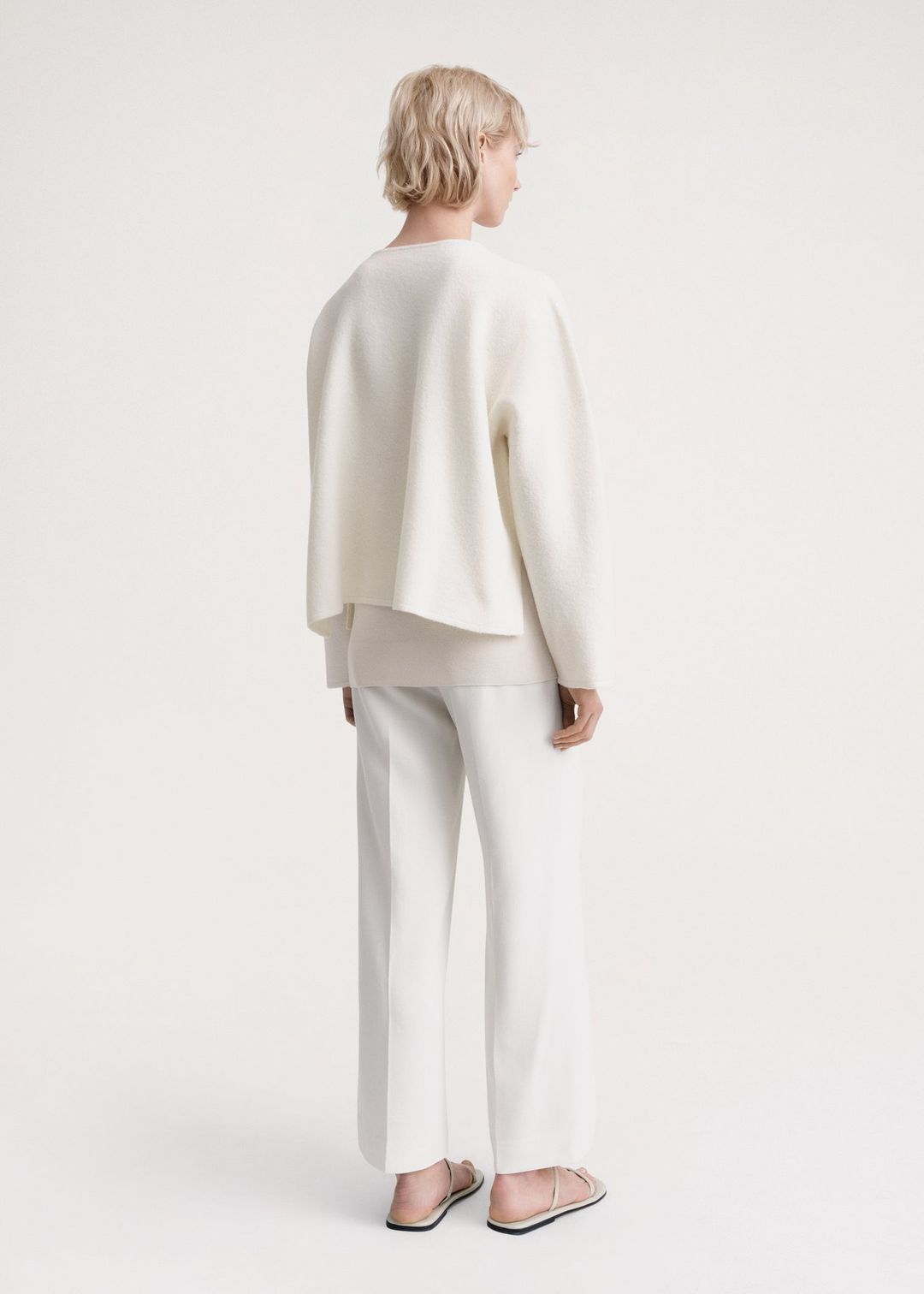 Felted merino knit off-white #5
