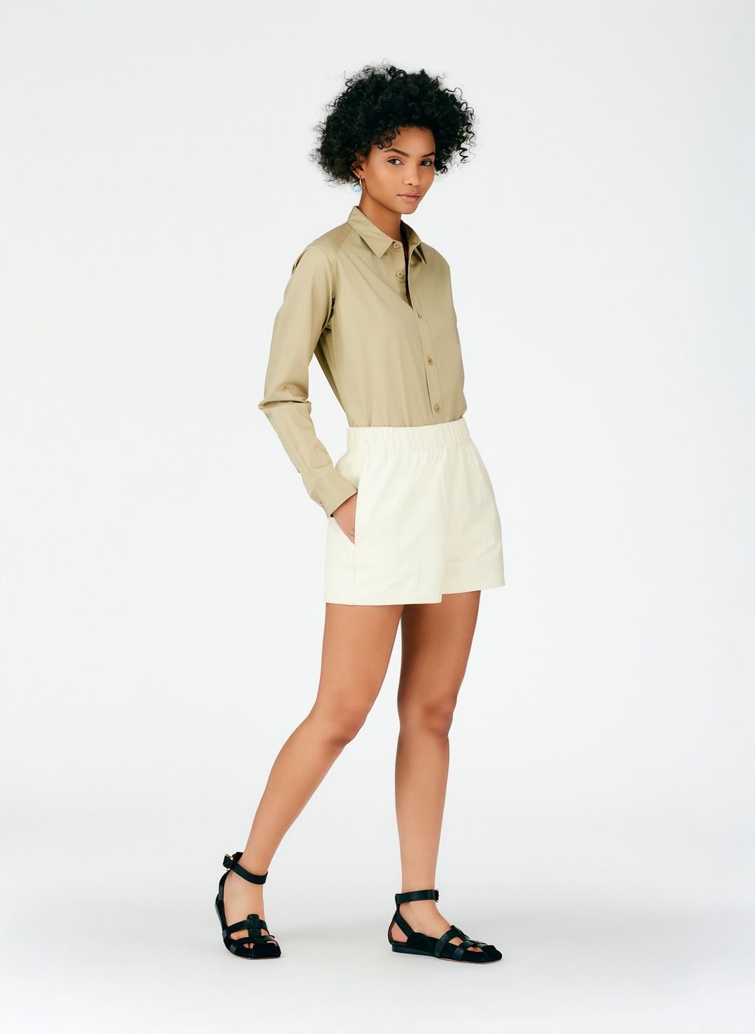 Leather Pull On Shorts #12