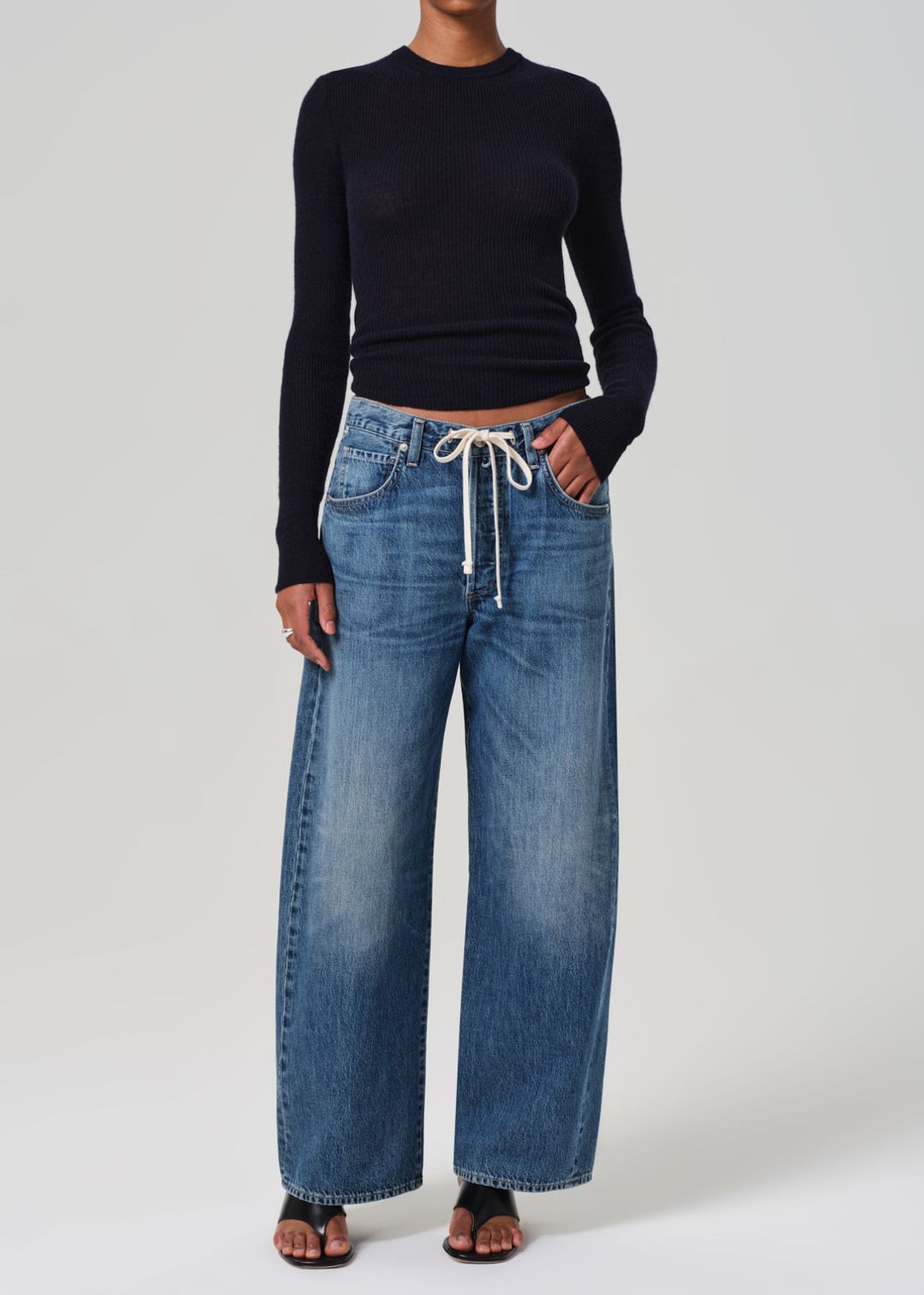 Brynn Drawstring Trouser in Atlantis