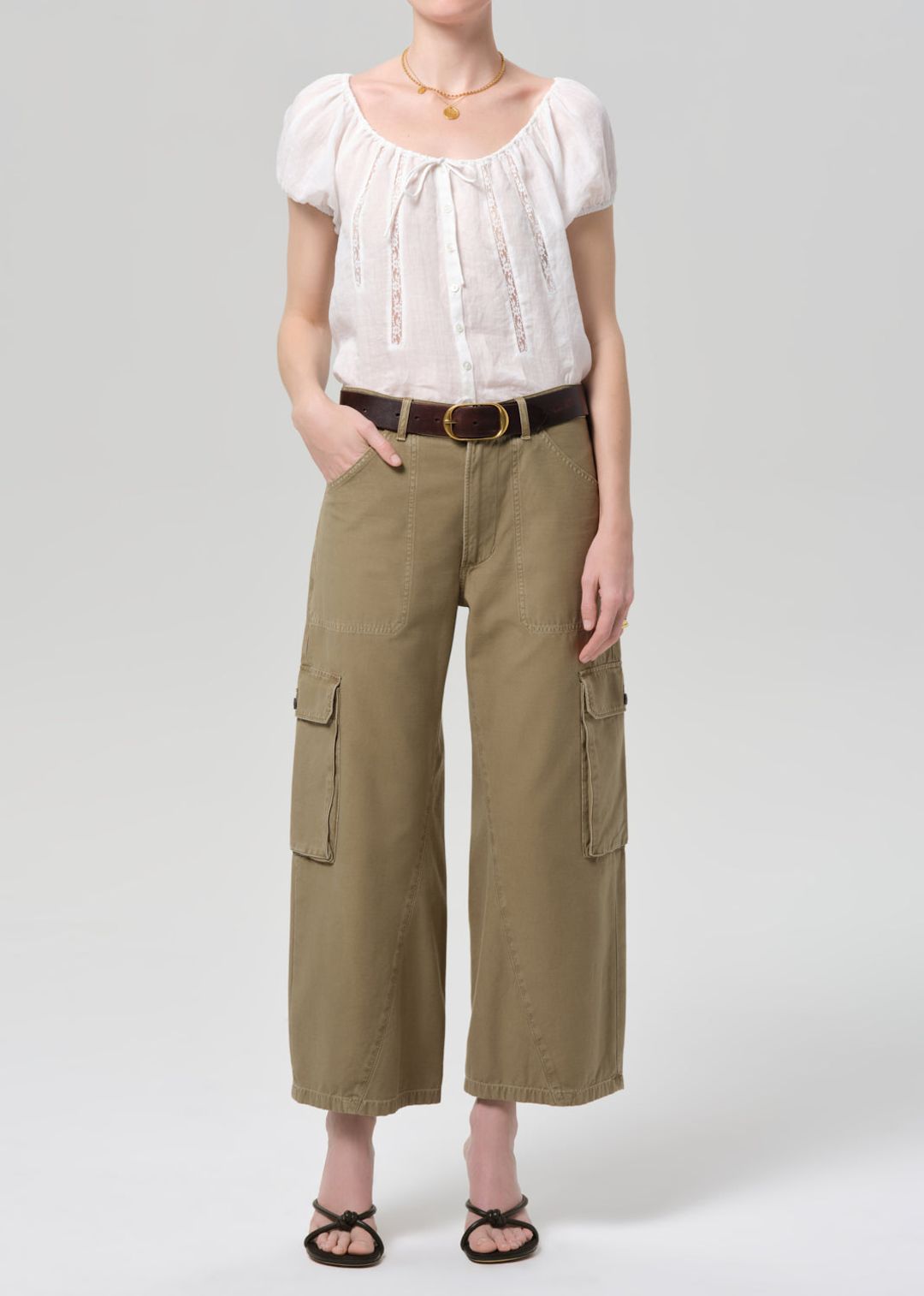 Thassos Twisted Seam Utility Pant in Bezal