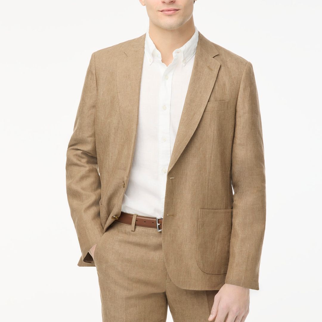 linen patch pocket suit jkt - slim #2