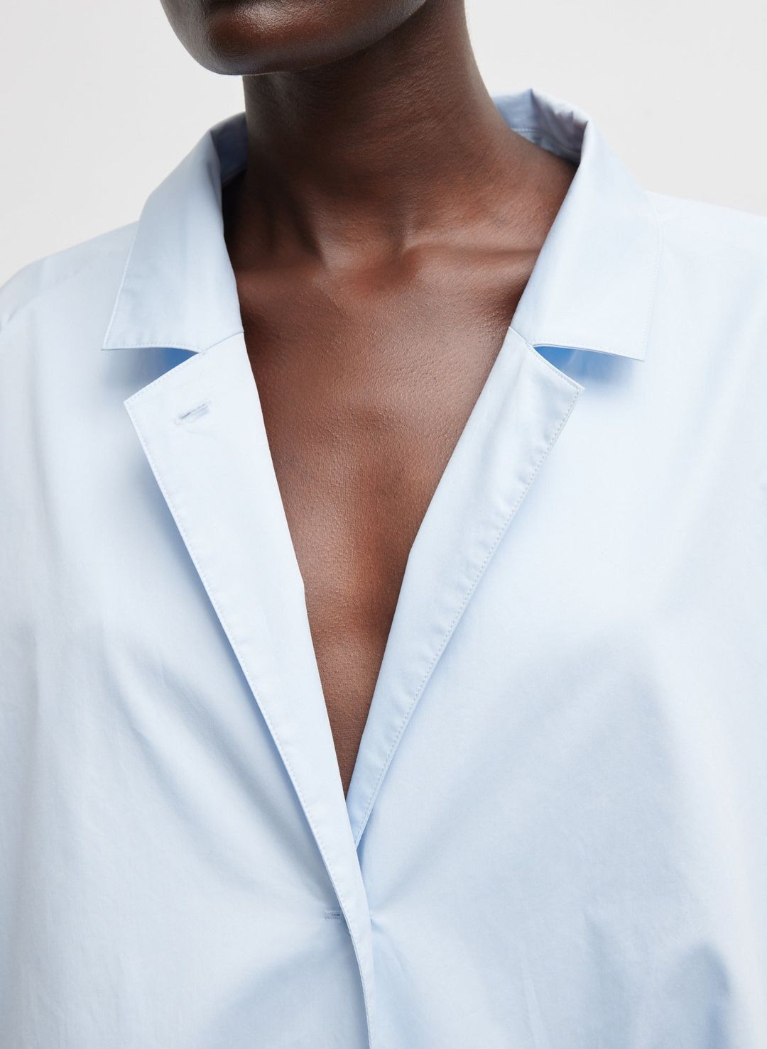 Eco Poplin Bubble Hem Shirt Jacket #3