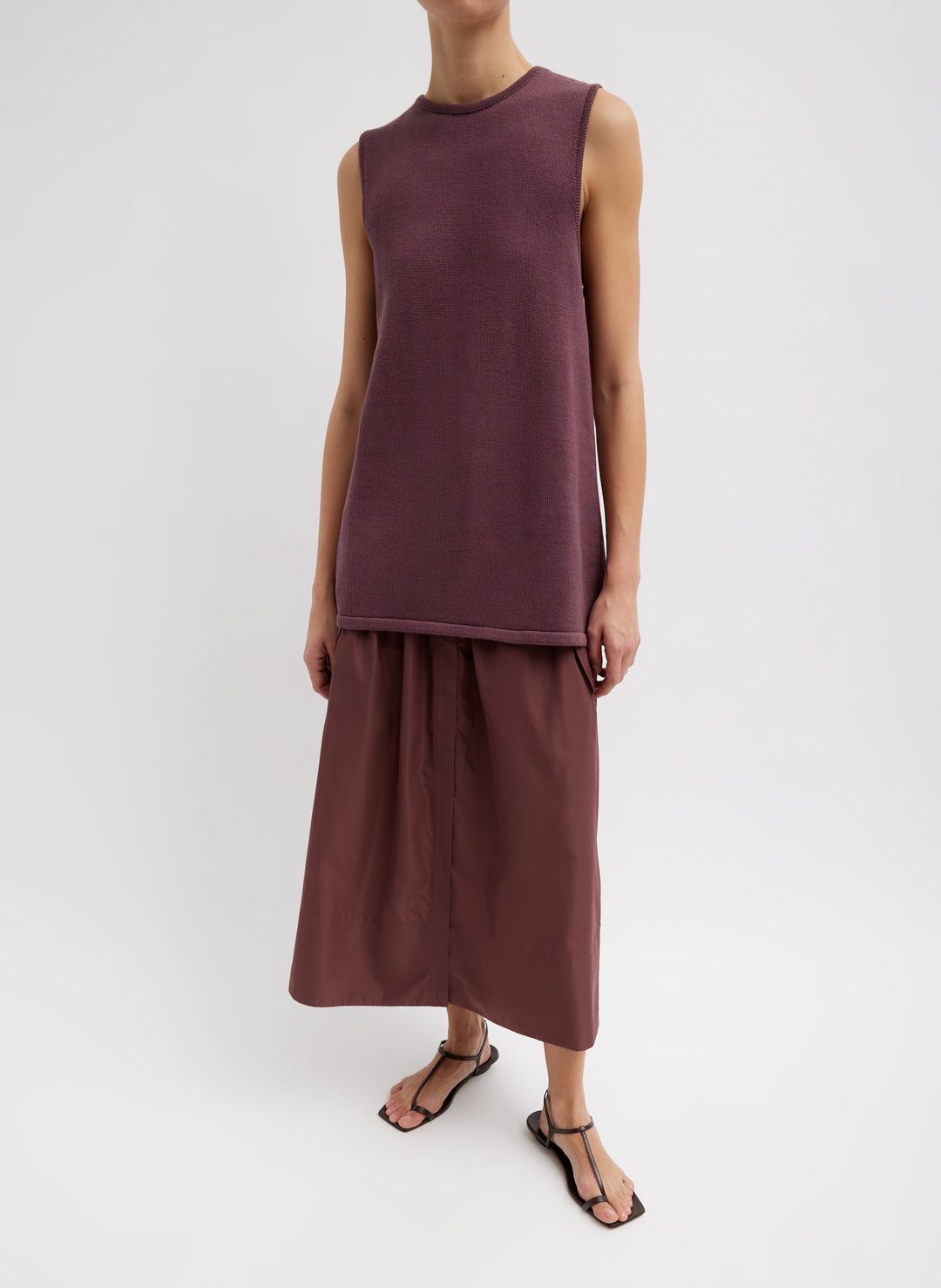 Cotton Criss Cross Sleeveless Sweater #4