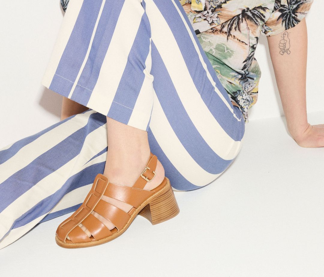 JULIETA FISHERMAN BLOCK HEEL