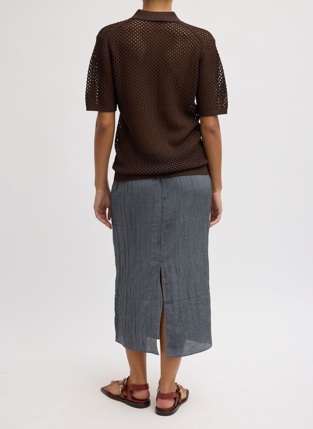 Crochet Netting Slim Polo #3