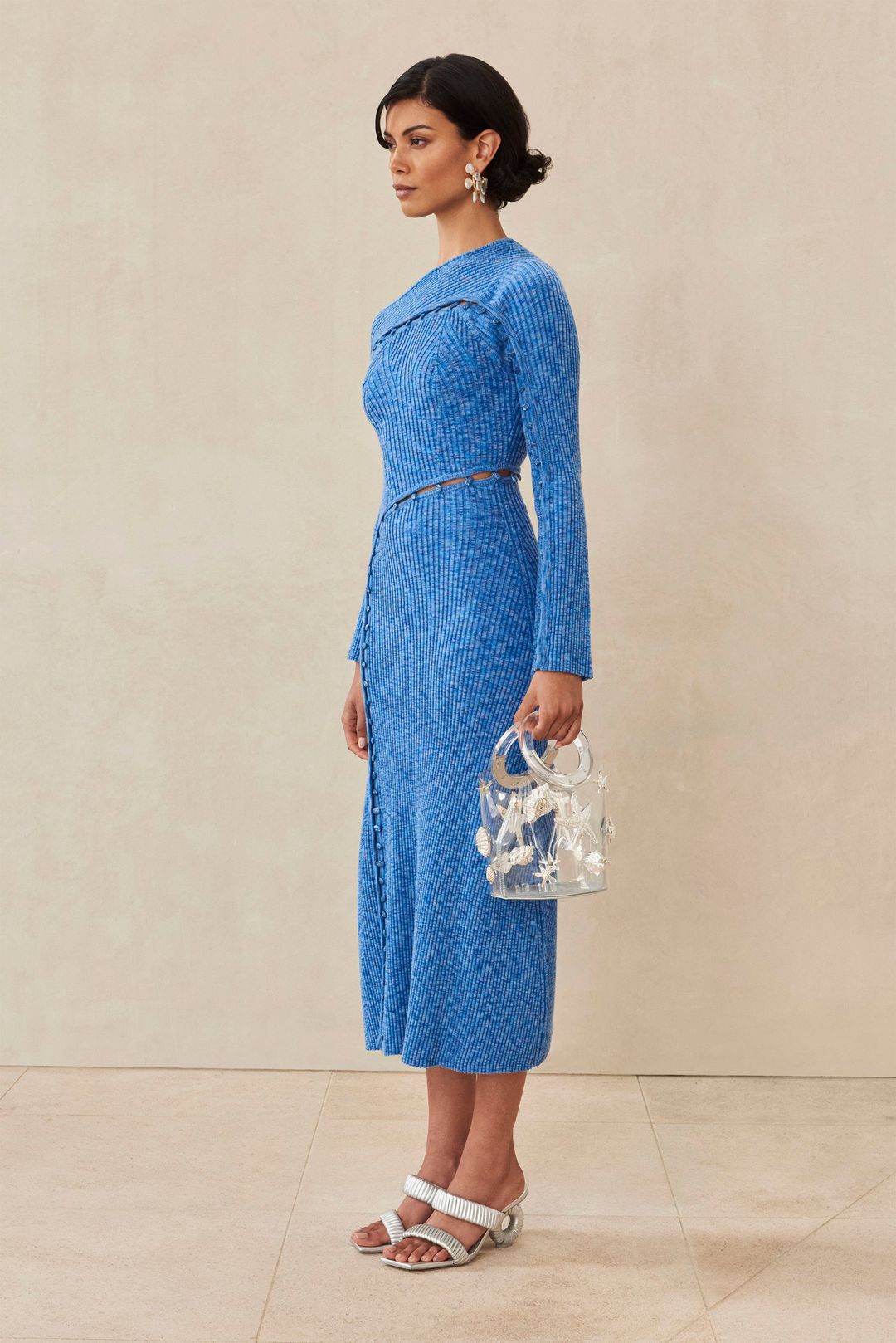 ROSALIA KNIT DRESS - RIVER BLUE #3