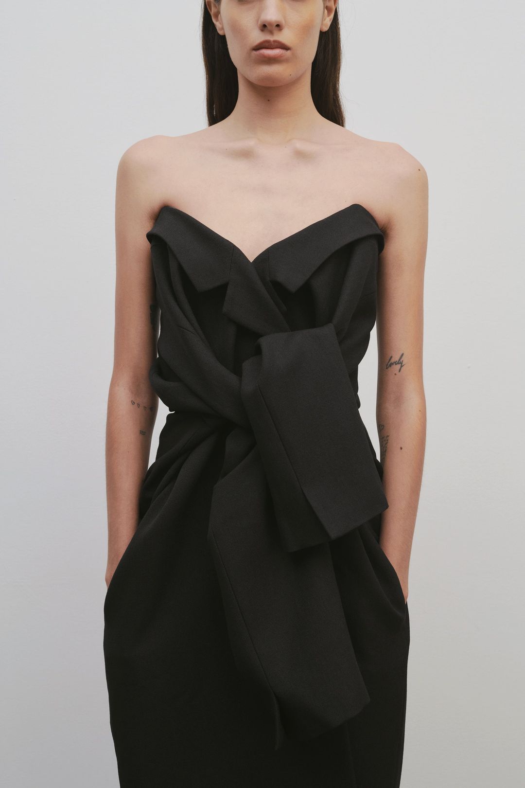 Arpelle Dress in Virgin Wool and Mohair #7