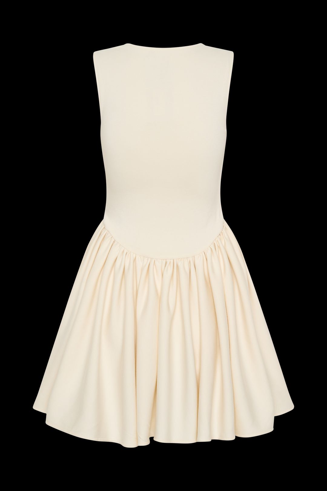 Sharon Scuba Jersey Mini Dress - Ivory #7