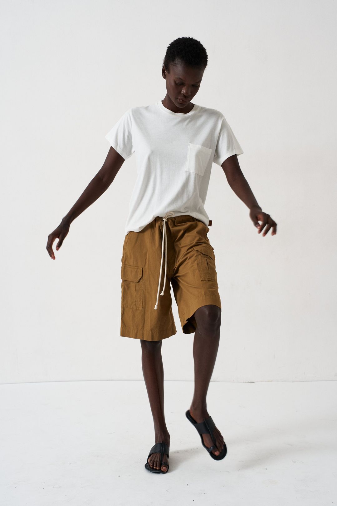 The Rope Tie Cargo Short in Camel #6