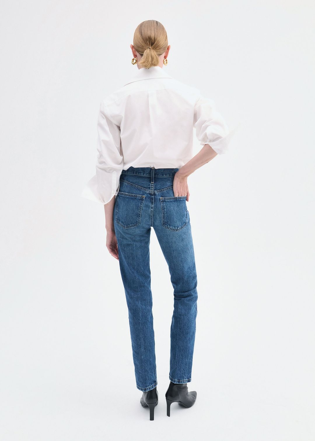 High Rise Jean in Denim - Indigo #5